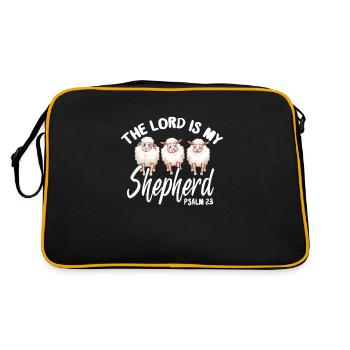 Bible Bible Verse Christian Proverbs Jesus Gift - Retro Bag - black/gold - Back
