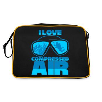 Scuba diving Scuba diver Divers - Retro Bag - black/gold - Back