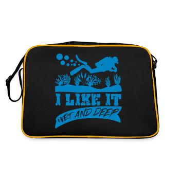 Diver Joke Diving - Retro Bag - black/gold - Back