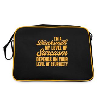 Blacksmith Schiede Anvil Cutler Gift - Retro Bag - black/gold - Back