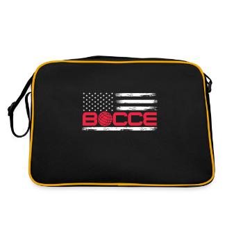 Bocce Bocce Ball Bouler Boulen Cadeau - Sac Retro - noir/or - Dos