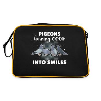 Pigeons Colombophiles - Sac Retro - noir/or - Dos