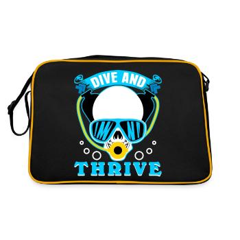 Diver Diving GogglesDiving - Retro Bag - black/gold - Back