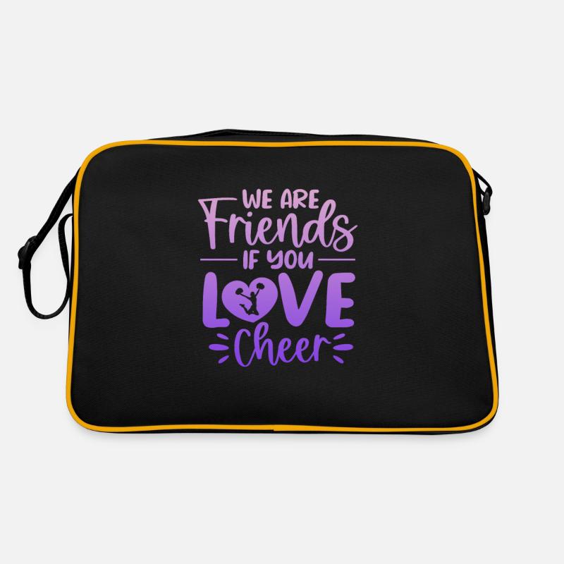 Cheerleader - Retro Tasche - Schwarz/Gold