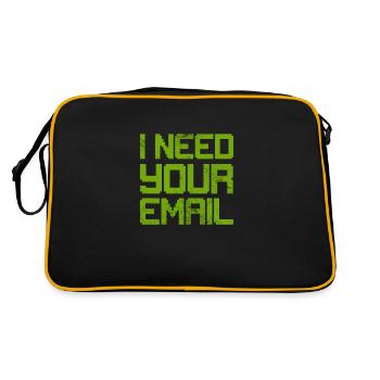 Hacker - Retro Bag - black/gold - Back