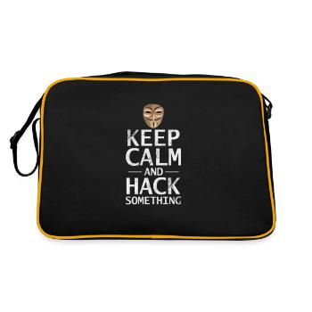 Hacker - Retro Bag - black/gold - Back