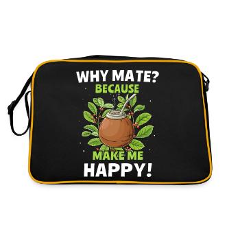Yerba mate Cadeau - Sac Retro - noir/or - Dos