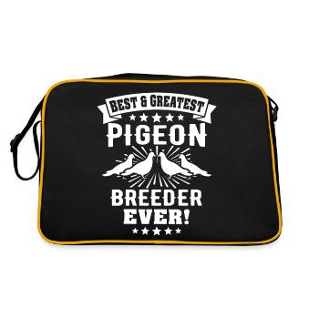 Pigeons colombophiles pigeons - Sac Retro - noir/or - Dos