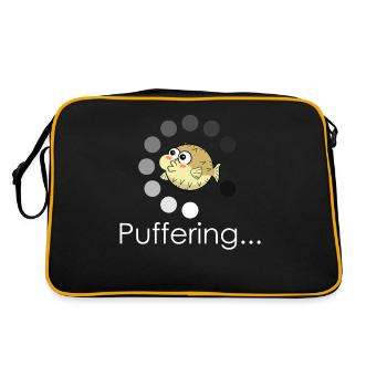 Pufferfish Bufferring - Retro Bag - black/gold - Back