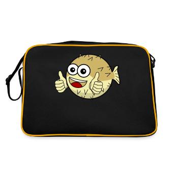 Pufferfish - Retro Bag - black/gold - Back