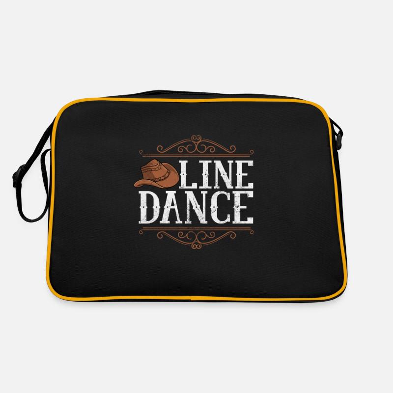 Linedance - Retro Tasche - Schwarz/Gold