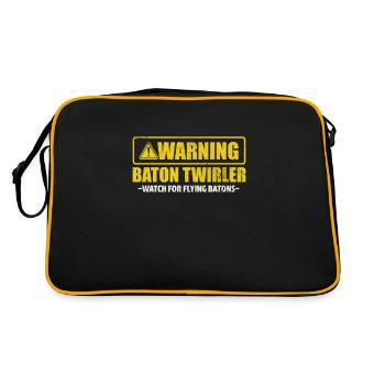 Bâton virevoltant - Sac Retro - noir/or - Dos