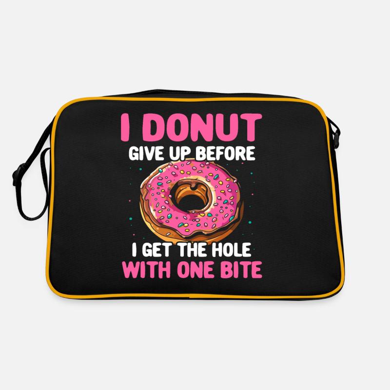 Donuts Sprüche Doughnuts Retro Tasche