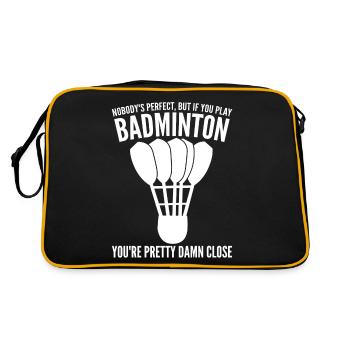 Joueur de badminton badminton - Sac Retro - noir/or - Dos