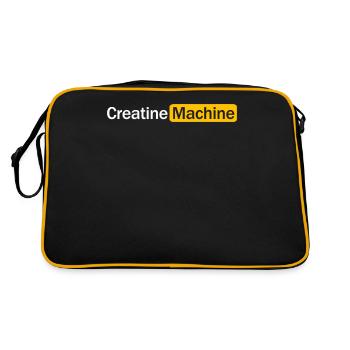 Bodybuilder Creatine Fitness Strongman - Sac Retro - noir/or - Dos