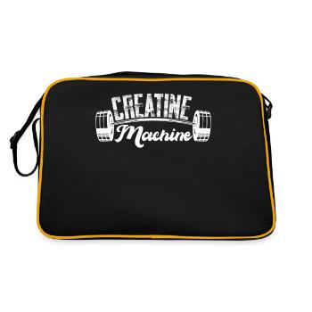 Bodybuilder Gym Fitness Strongman - Sac Retro - noir/or - Dos
