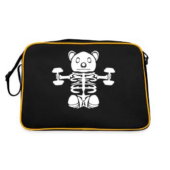Bodybuilder Halloween Fitness Gym - Sac Retro - noir/or - Dos