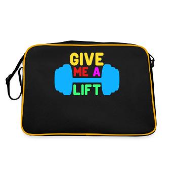 Bodybuilder Dicton Fitness Gym - Sac Retro - noir/or - Dos