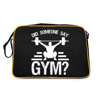 Fitness Gym Strongman Bodybuilder - Sac Retro - noir/or - Dos