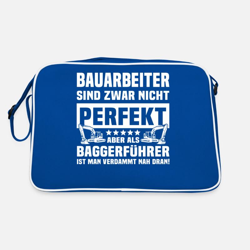 Baggerführer Baggerfahrer Retro Tasche
