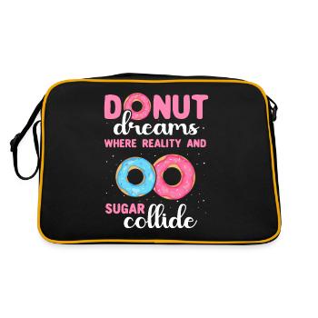 Donut Doughnut Donut Lover - Sac Retro - noir/or - Dos