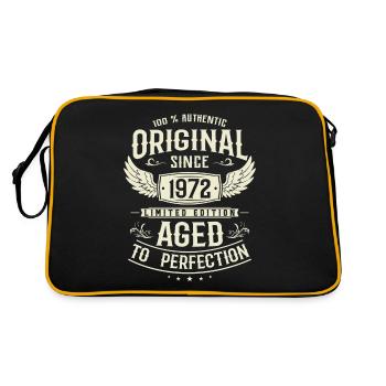 Authentic Vintage Gift - Retro Bag - black/gold - Back
