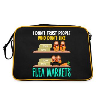 Marché aux puces, marché aux puces, marché aux puces - Sac Retro - noir/or - Dos