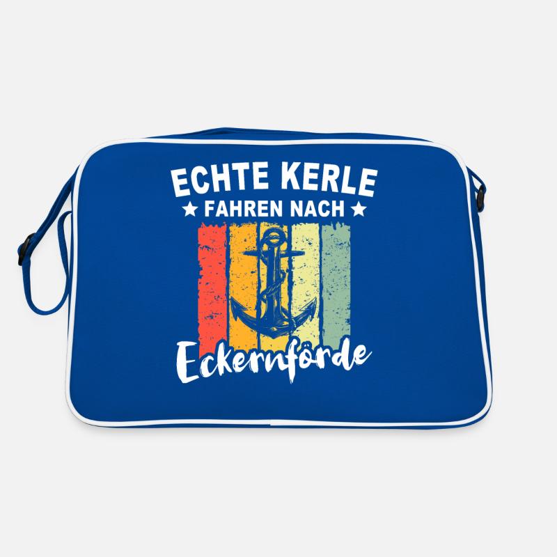 Witzige Eckernförde Sprüche Retro Tasche