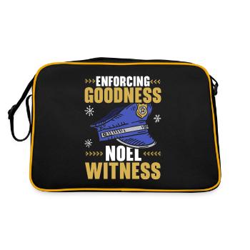 Application de la gentillesse Noël Témoin Police Noël - Sac Retro - noir/or - Dos