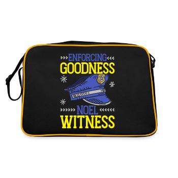 Application de la gentillesse Noël Témoin Police Noël - Sac Retro - noir/or - Dos