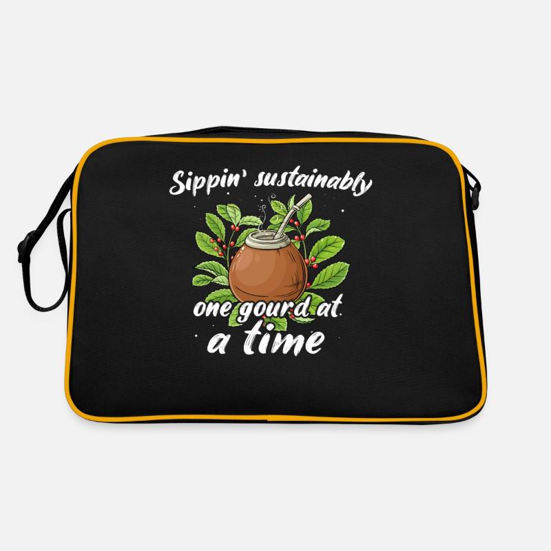 Yerba Mate Tee Retro Tasche