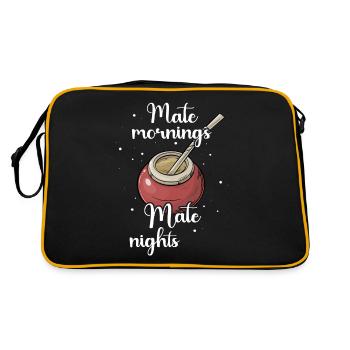 Yerba mate tea - Retro Bag - black/gold - Back