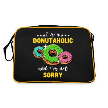 Doughnut Love Donuts - Retro Tasche - Schwarz/Gold - Hinten