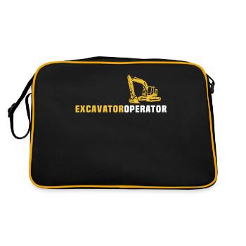 Les pelles entraînent les pilotes de pelles - Sac Retro - noir/or - Dos