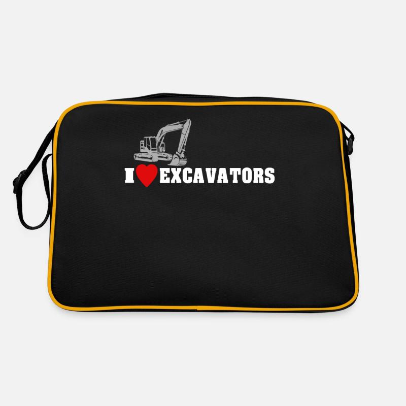 Excavators Love Excavators Retro Bag