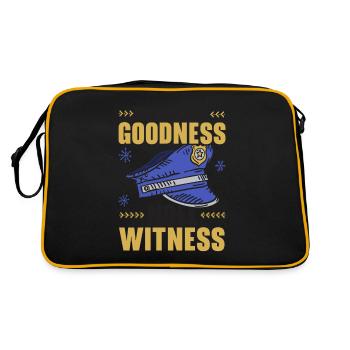 Faire respecter le bon témoin Noel Police Weihnach - Sac Retro - noir/or - Dos