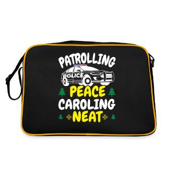 Patrouille Paix Chant Neath Police Noël - Sac Retro - noir/or - Dos