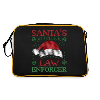 Petit homme de loi Père Noël Police Weihn - Sac Retro - noir/or - Dos