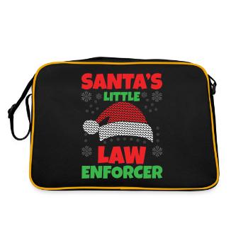 La petite loi du Père Noël : la police - Sac Retro - noir/or - Dos