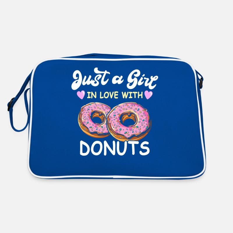Donut Mädchen Doughnuts Retro Tasche