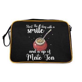 Yerba mate Bombilla - Retro Bag - black/gold - Back