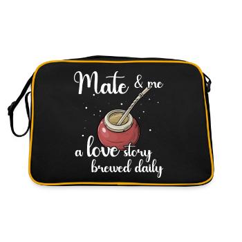 Yerba mate Bombilla - Retro Bag - black/gold - Back