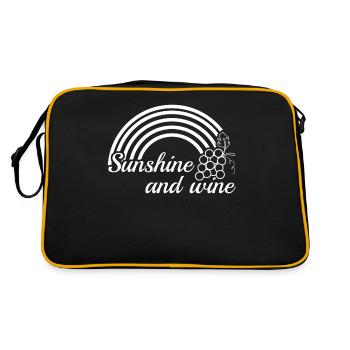 Raisins Vin Buveurs de vin - Sac Retro - noir/or - Dos