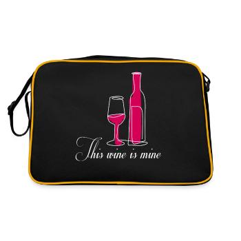 Fête des buveurs de vin - Sac Retro - noir/or - Dos