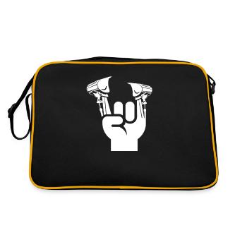 Les pelles entraînent les pilotes de pelles - Sac Retro - noir/or - Dos
