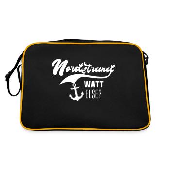 Nordstrand - Retro Tasche - Schwarz/Gold - Hinten