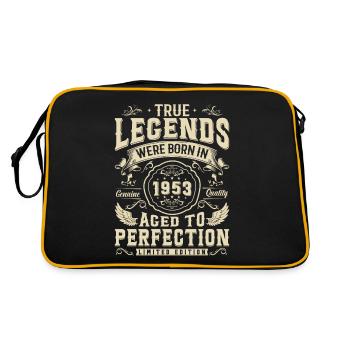 Légendaire 1953 Né - 70/71 ans - Sac Retro - noir/or - Dos