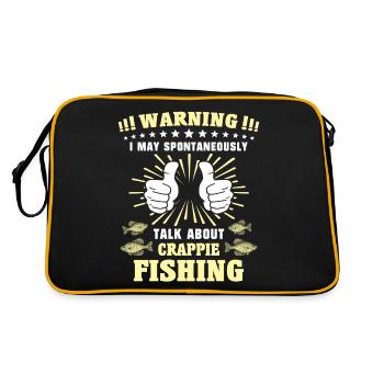 Crappie Fishing - Retro Bag - black/gold - Back