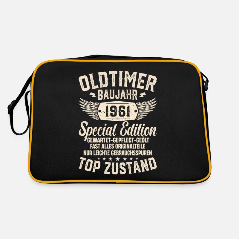 Nostalgisches Geschenk '61er Oldtimer Retro Tasche
