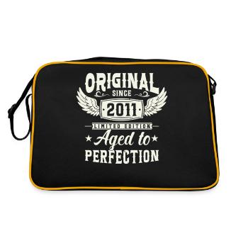 Cadeau d’anniversaire rétro '11 Original - Sac Retro - noir/or - Dos